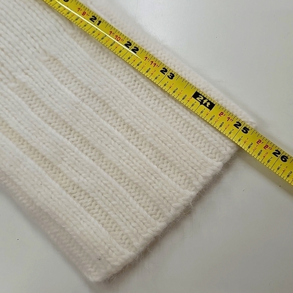 French Connection Cream Button Neck Sweater With Oversized Collar To Turtle Neck - Picture 8 of 10